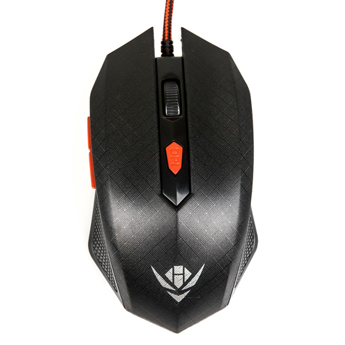 Мышь MOG-08U Nakatomi Gaming mouse - игровая, 6 кнопок ролик прокрутки, USB, черная
