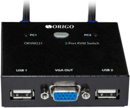 Переключатель KVM Origo OKVM221 2xPC port (OKVM221/A1A)