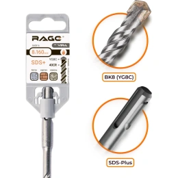 Бур (8х160 мм; SDS+) RAGE by VIRA 560816