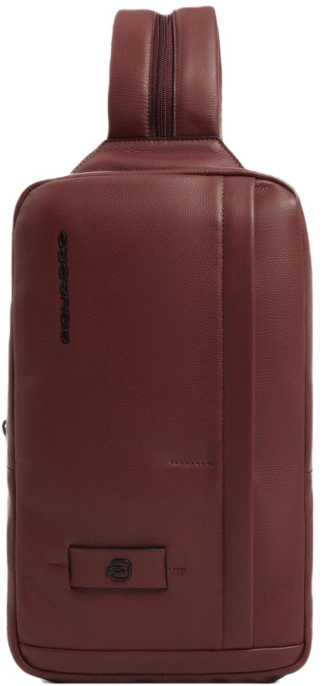 Рюкзак слинг Piquadro Russel CA6764W137/CU красное дерево кожа