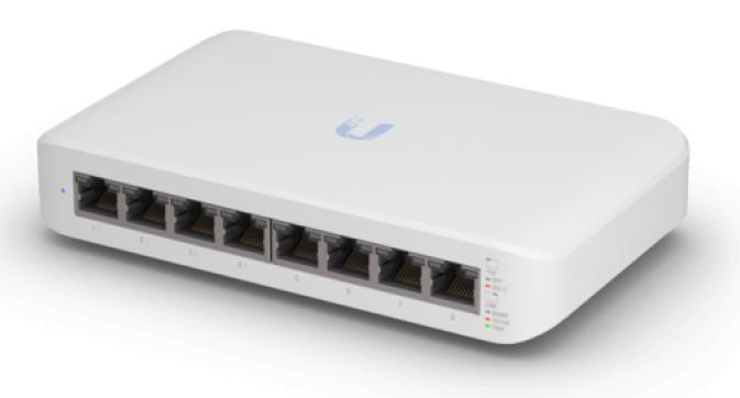Коммутатор Ubiquiti UniFi Switch Lite 8 PoE |USW-Lite-8-PoE| Ubiquiti PoE-коммутатор, 8х 1G RJ45, раздача 52 Вт |USW-Lite-8-PoE| (071156) {10}
