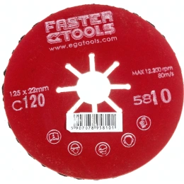 Диск шлифовальный гофрированный 125 мм, P120 FASTER TOOLS 5810