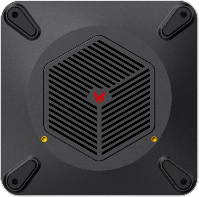 Мини ПК CHUWI AuBox AMD Ryzen 7 8745HS,  DDR5 16ГБ, 512ГБ SSD, AMD Radeon 780M,  Windows 11 Pro,  серебристый и черный