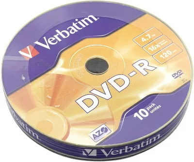 Диск DVD-R Disc Verbatim 4.7Gb 16x уп. 10шт 43729