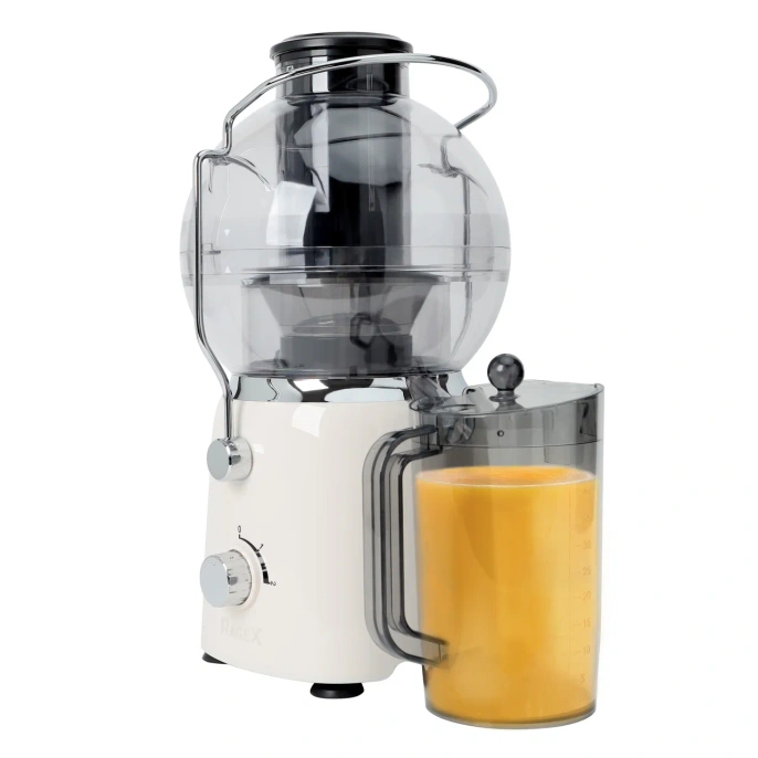 Электрическая соковыжималка RAGEX R1901-112, 2 скорости, 1.2 литра, 1400 Вт, парное молоко