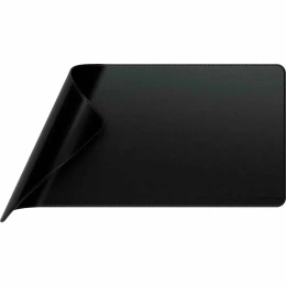 Коврик для мыши и клавиатуры большой из веганской кожи Satechi Vegan-Leather Premium Desk Mat. Цвет: черный