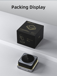 Беспроводное зарядное устройство CABLETIME CE12B (CT-WPG01-PG) 3-в-1, Qi-зарядка, 15 Вт, автодержатель, быстрая зарядка