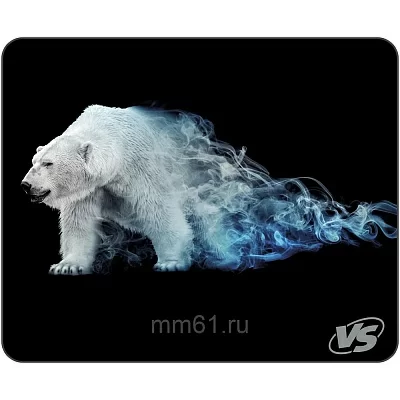 VS Коврик для компьютерной мыши "Flames", "Белый медведь", (240*320*3 мм), ткань+резиновое основание [VS_A4759]