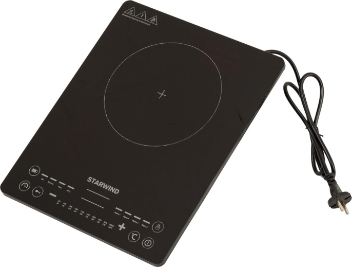 Настольная плита индукционная StarWind STI-1001, стеклокерамика, черный