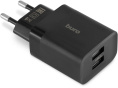 Сетевое зарядное устройство Buro BUWE1, 2xUSB-A, 10.5Вт, 2.1A, черный [buwe10s200bk]