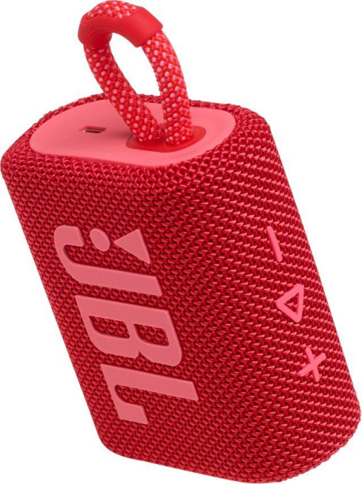 Колонка портативная JBL GO 3, 4.2Вт, красный [jblgo3red]