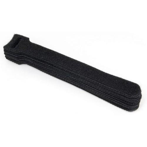 Cablexpert Хомуты-липучки на основе ленты Velcro® VT-200x11BK 200 x 11 мм, черные 12 шт.