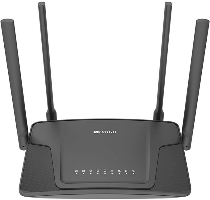 Wi-Fi роутер ORIGO OWR1530AXG,  Wi-Fi 6,  AX1500,  2.4/5ГГц, 3 LAN,  черный [owr1530axg/a1a]