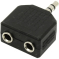 VCOM VAD7847 Переходник разветвитель аудио 3.5 Jack M - 2x3.5 Jack F , стерео
