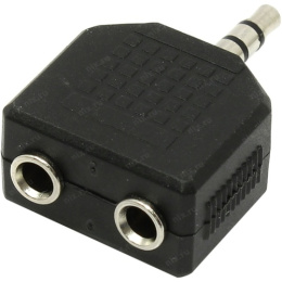 VCOM VAD7847 Переходник разветвитель аудио 3.5 Jack M - 2x3.5 Jack F , стерео