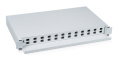 Cabeus ODF-19-24-SC Кросс бокс оптический 19" на 24 SC (LC duplex) со сплайс-кассетой, выдвижной (без пигтейлов и проходных адаптеров)