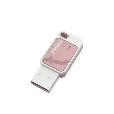 Флешка Netac UA31, 256GB, USB 3.2, Розовый/Белый (Cherry Blossom Pink) NT03UA31N-256G-32PK
