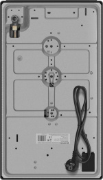 Газовая варочная панель MEFERI Glass Light MGH302,  2 конфорки,  закаленное стекло,  черный