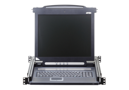 KVM консоль ATEN 19" Single Rail LCD Console PS/2-USB, VGA CL1000N-ATA-RG