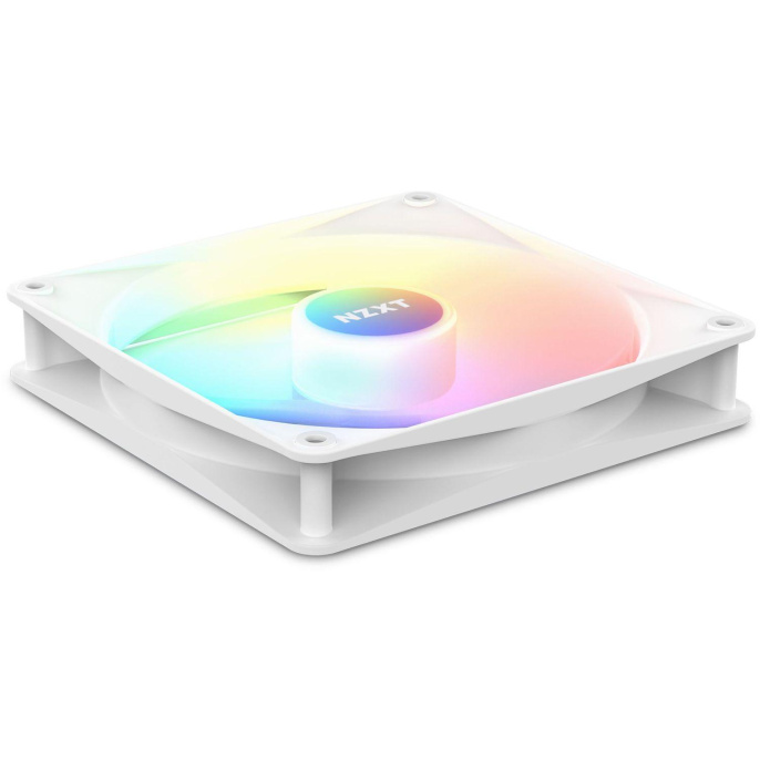 Кулер для корпуса ПК/ Case Cooler NZXT F120 RGB Core 120x120x25mm, 4-pin PWM, RGB, 78.86CFM, 33.88dBA, 1800RPM, White RF-C12SF-W1