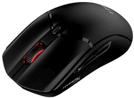Мышь беспроводная HYPERX Haste 2, игровая, Bluetooth/Радио, оптическая, USB, 26000dpi, черный [6n0b0aa]