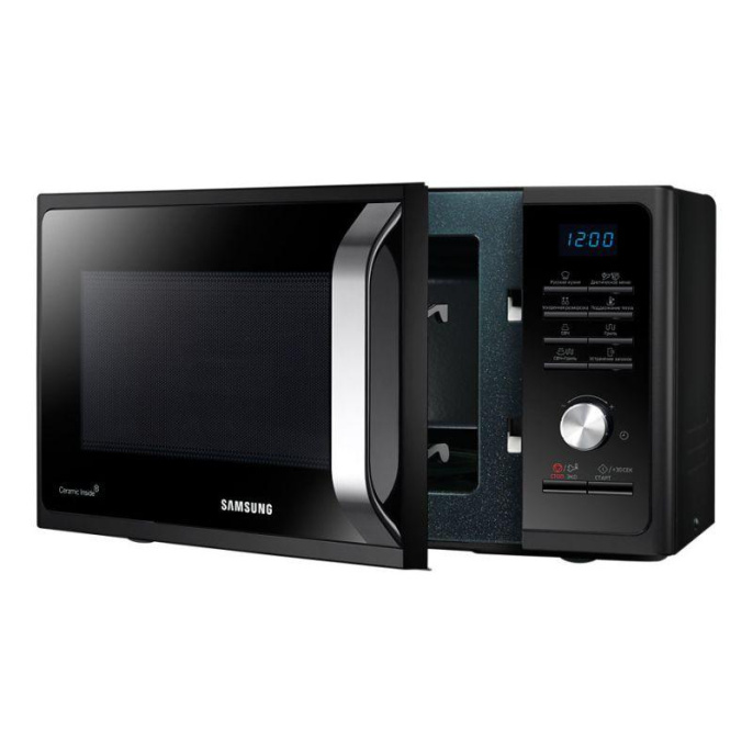 Микроволновая печь SAMSUNG MG23K3515AK/BW, 800Вт, 23л, черный