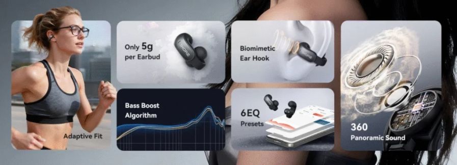 1MORE выпустила открытые наушники Ear Clip S12 с панорамным звуком