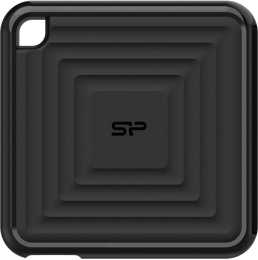512ГБ Внешний диск SSD Silicon Power PC60 SP512GBPSDPC60CK, USB-C, запись - 500МБ/с, чтение - 540МБ/с, черный