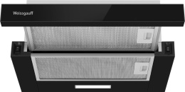 Встраиваемая вытяжка WEISSGAUFF TEL 450 Glass, управление кулисные переключатели, черный [438285]