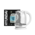 Чайник электрический Hyundai HYK-S3808 1.7л. 2200Вт белый корпус: стекло