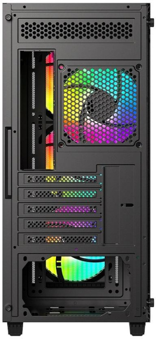 Корпус ID-Cooling Ware 300 черный без БП mATX 6x120mm 2xUSB2.0 1xUSB3.0 audio bott PSU WARE 300 ARGB