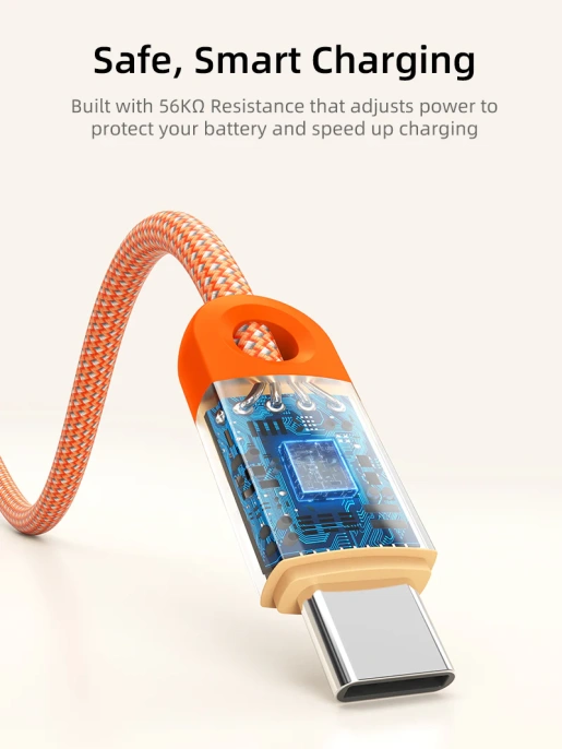 Кабель USB CABLETIME CUP4L (CT-CM60-PBW2) черный, 2 м, 60 Вт