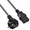 Кабель питания Buro AN23-1000-5,  IEC C13 -  Евровилка,  5м,  черный