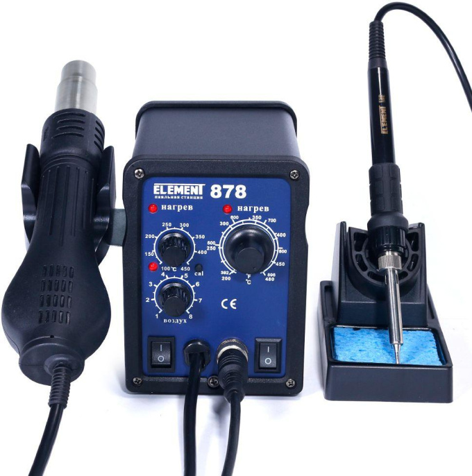 Паяльная станция Element 878 электрический 700Вт макс.t 480 15298