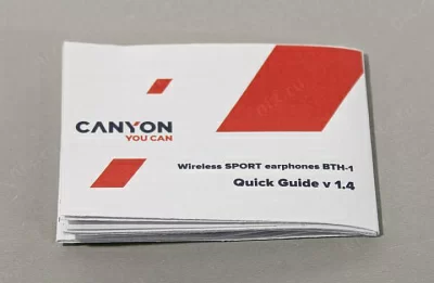 Наушники с микрофоном CANYON CNS-SBTHS1B Black (Bluetooth с регулятором громкости)