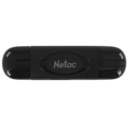 Картридер Netac WK14BKCN USB3.0 Type-C -- mSD/SD, Черный