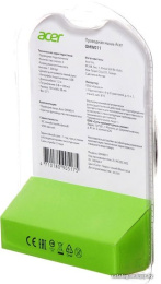 Мышь Acer OMW011 черный/синий оптическая 1200dpi USB 3but ZL.MCEEE.002