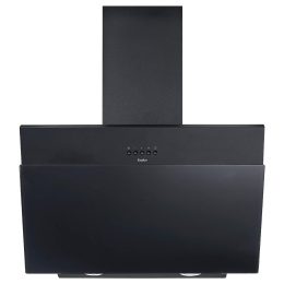 Наклонная вытяжка Evelux Tilda 60 BG 60 см, механический контроль, черные кнопки,3 скорости работы, производительность 900 м3/ч, LED освещение, черный, металл, стекло,595х294x360 мм