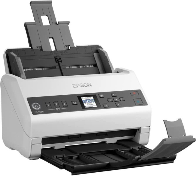 Сканер Epson WorkForce DS-730N белый [b11b259401/b11b259502]