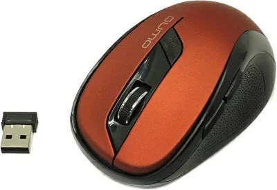 Манипулятор QUMO Wireless Optical Mouse Office Line Red M62 (RTL) USB 6btn+Roll беспроводная