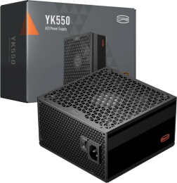 Блок питания PCCOOLER YK550,  550Вт,  80 PLUS BRONZE,  135мм, черный, retail [p5-yk550-b1fwbk1-eu]
