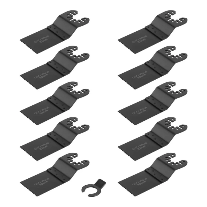 Набор пильных насадок DKBS10-1 (10 шт; 32x0.6 мм; 18Т) для реноватора DEKO 065-0909