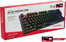 Клавиатура HYPERX Alloy Origins Core, USB, механическая, черный [4p5p3aa#aba]