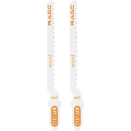 Пилки для лобзика RAGE By VIRA для твердых сортов древесины, фанеры и ламината T101AOF, 2 шт. 552037