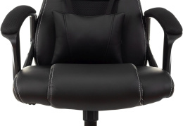 Кресло игровое ZOMBIE Arena, ткань/экокожа, до 120кг, черный (ZOMBIE ARENA BLACK)