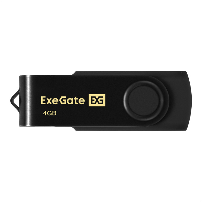 USB-флеш накопитель ExeGate Jet 4GB черный USB2.0, 480Mbps, пластик/металл EX302029RUS