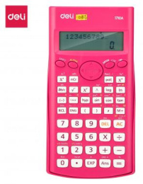 Калькулятор DELI E1710A/RED,  10+2-разрядный, красный