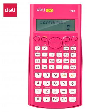 Калькулятор DELI E1710A/RED,  10+2-разрядный, красный