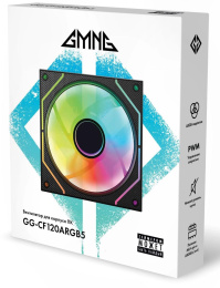 Вентилятор для корпуса GMNG GG-CF120ARGB5-PWMBK ARGB 120х120x25 черный 4-pin 25дБ Ret