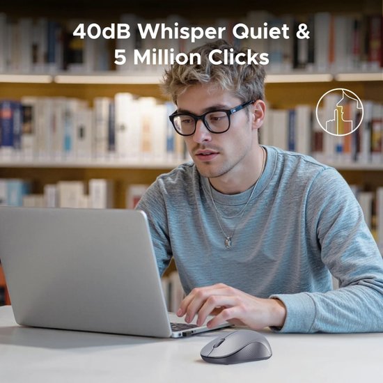 Мышка компьютерная беспроводная UGREEN M331 65627 Multi-mode Wireless Mouse BT&GHz. Цвет: серый